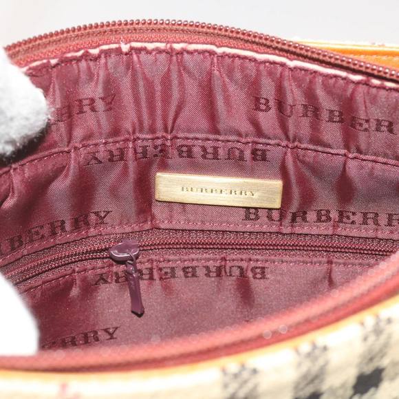 BURBERRY Nova Check Shoulder Bag Canvas Beige Auth 66603 - Picture 11 of 16